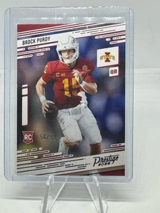 2022 Panini Chronicles Draft Picks #25 Brock Purdy Prestige BLUE 56/99 - Picture 1 of 2