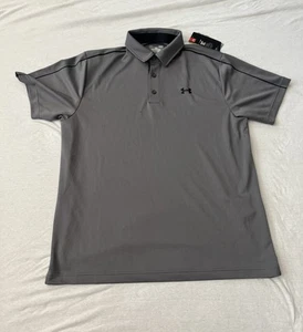 Brandneues kurzärmliges Under Armour Heatgear Poloshirt für Herren Größe Large - Bild 1 von 4