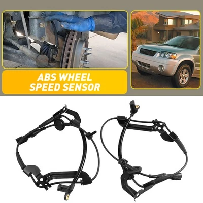 2X Black ABS Wheel Speed Sensor ALS127 ALS181 For Mazda Tribute 2008 L4 2.3L EPU - Image 1 of 4