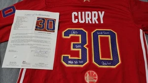 Steph Curry Signed All-Star Jersey W/Multiple Incriptions JSA LoA - Picture 1 of 9