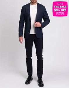 PVP €395 HACKETT Blazer Chaqueta 40R 50R M Mezcla de Lana Solapa Muesca Elástica - Imagen 1 de 10