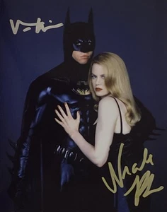 Foto firmada autografiada de Batman Forever Val Kilmer Nicole Kidman 8,5x11 - Imagen 1 de 1