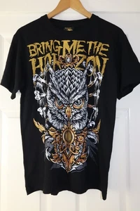 BRING ME THE HORIZON NTS Band T-SHIRT 2020 OWL Unisex Size M OLIVER SYKES EMO EX - Picture 1 of 10