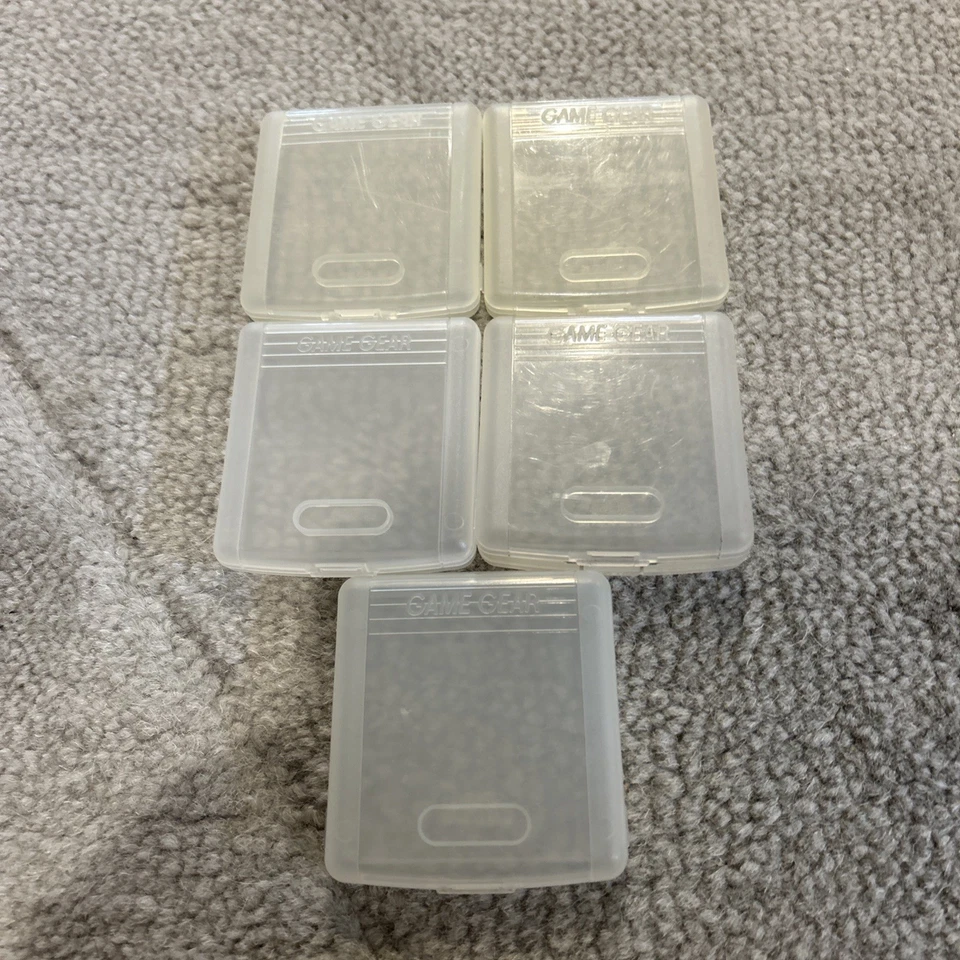 Sega Game Gear Lot Of 5 Plastic Game Cases - Image 1 of 1