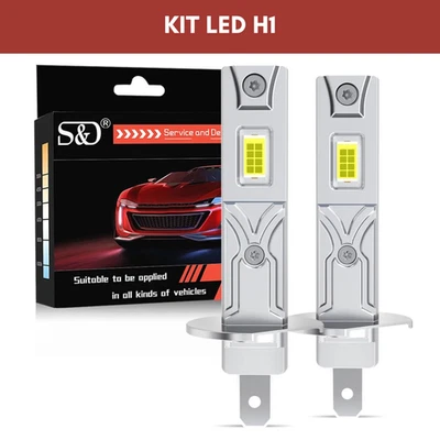 2 LAMPADINE H1 LED 150W LUCE BIANCA 6500K 12V PER FARI AUTO/MOTO