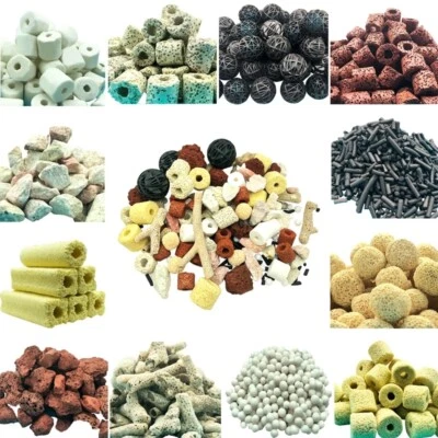 Aquarium Filter Media Activated Carbon Ceramic Ring Biological Ball Fish Tank