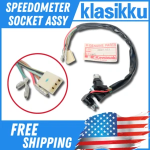 OEM Kawasaki KH100 G7 Speedometer Socket Assy NOS Genuine Japan 25011-033 - Picture 1 of 5