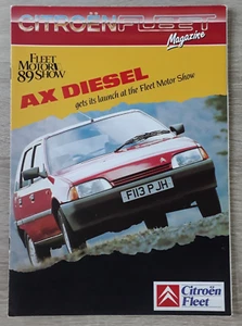 Citroen Fleet Magazine Brochure 1989 - BX 19GTi AX Diesel - Picture 1 of 5