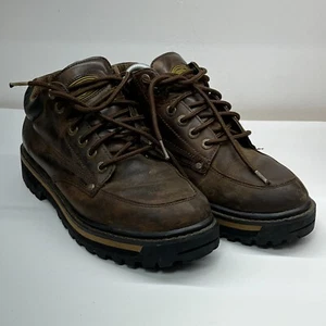 Skechers Mariners Casual Utility Boots Men's 11 Brown Leather Round Toe Lace-Up - Picture 1 of 8
