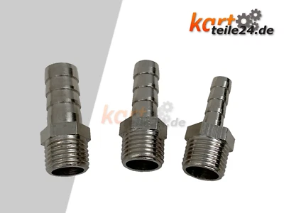 MARKENLOS Tank Benzin Schlauchtülle Schlauchanschluss Einseitig Außengewinde 1/4 Zoll