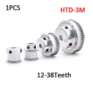 1 Pcs HTD-3/M 12-38Teeth Timing Belt Wheel BF/K Type Timing Belt Disc Width 11mm - Picture 1 of 33