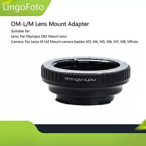 OM-L/M Lens Mount Adapter for Olympus OM Mount Lens to for Leica M-P M240 M10 - Picture 1 of 11