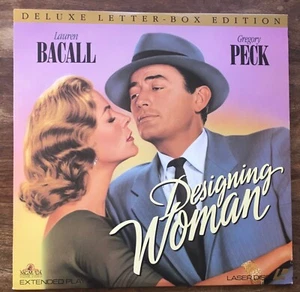 LAUREN BACALL GREGORY PECK Designing Woman Laserdisc WIDESCREEN MGM Comedy - Picture 1 of 3