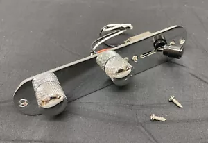 Fender Squier Tele Control Plate w/ POTS & DOME KNOBS & BARREL Switch Tip - Picture 1 of 17
