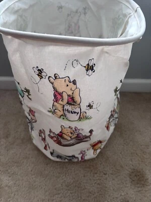Winnie the Pooh nursery storage round Barrel shaped Collapsible 17" tall NEW - Image 1 of 4