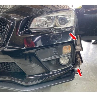 Unpaint For Subaru WRX STI 4th Front Side Fin Canard Splitter Vent Air Knife FRP Foto 1 de 4