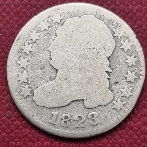 1823 Capped Bust Dime 10c Circulated #31140 Cover