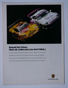 Porsche Racing VTG 1997 GTS 1 ROHR Motorsport GTS 2 Schumacher Original Print Ad - Picture 1 of 6