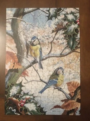 Quebra-cabeça de madeira Wentworth dois pássaros azuis 250 peças - Completo (caixa errada) - Imagem 1 de 4