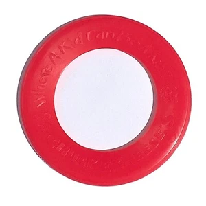 Chuck E Cheese's 2010 Red 5" Flying Ring Disc Where a Kid Can Be a Kid Mouse Toy - Picture 1 of 4