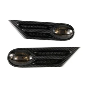 Carbon Fiber Indicator Repeater Side Marker Light For BMW MINI COOPER R56 R57 - Picture 1 of 12