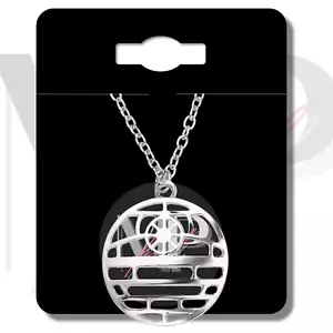 Star Wars Halskette Anhänger Schmuckkette Schmuck Silber verstellbar TODESSTERN - Bild 1 von 7