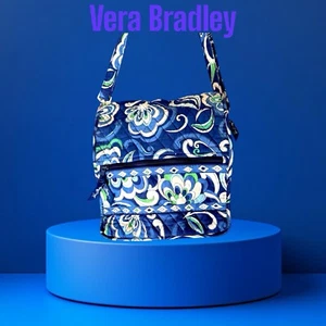 Vera Bradley Mailbag Crossbody Messenger Bag Mediterranean Blue - Picture 1 of 1