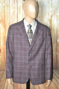 Abrigo deportivo Joseph Abboud para hombre lana seda lino forro parcial calce ajustado talla 46R - Imagen 1 de 14