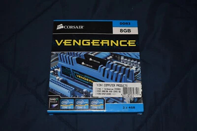 Corsair 8 GB DIMM 1600 MHz PC3-12800 DDR3 SDRAM Memory (CMZ8GX3M2A1600C9B) NEW - Image 1 of 4