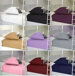 Drap couché caravane camping-car poly coton linge de lit 2 pieds 6"/75 x 190 cm - Photo 1 sur 21
