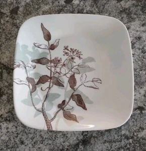 "Plato cuadrado de ensalada de almuerzo Corelle Vitrelle Twilight Grove 9""" - Imagen 1 de 3