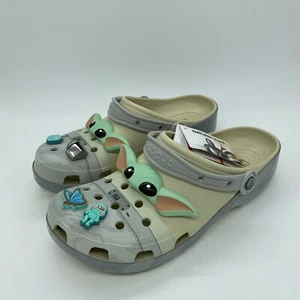 Zuecos sin cordones Crocs Star Wars Grogu Mandalorian multicolor talla 11 para hombre - Imagen 1 de 6