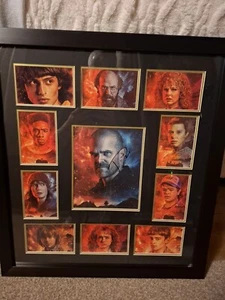 David Harbour Signed Stranger Things Framed Mount With Coa - Bild 1 von 9
