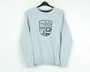 HENRI LLOYD Mens M Pullover Sweatshirt Crew Neck Jumper Sweater Cotton Grey Top - Picture 1 of 6