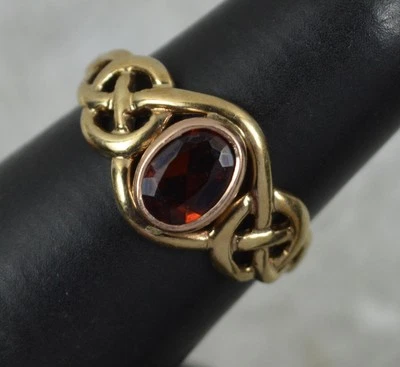 Clogau Welsh 9ct Yellow Gold and Garnet Ring with Box - image 1 of 4