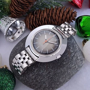 Serviced 1977 Timex Dynabeat Electric Men's Vintage Watch UFO Case, New Crystal - Picture 1 of 19