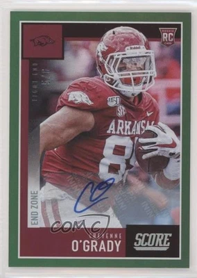 2020 Score Rookies End Zone Signatures /6 Cheyenne O'Grady #402 Rookie Auto RC - Image 1 of 2