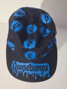 Vintage 90s Goosebumps AOP Black/Blue Youth Hat/Cap Parachute Press - Bild 1 von 5