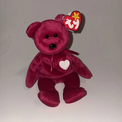 Ty Beanie Baby Valentina MWMT 1999 Valentine's Day Bear With Tag Errors - Image 1 of 3