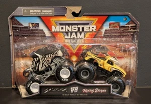 HOT WHEELS MONSTER JAM - BULLDOZER VS RACING STRIPES - NUEVO - Imagen 1 de 11
