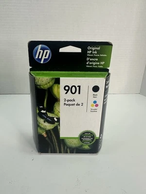 HP 901 Black and Tri-color Ink Cartridges - 2 Pack - Image 1 of 4