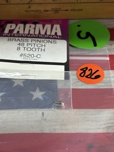 PARMA 520-4 Brass Pinion Gear / Solder On: 48pitch X 8tooth - Picture 1 of 4