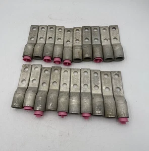 20PC Burndy YA36A3N131TD12E 2 Holes Aluminum Compression Lug Terminal Lot of 20 - Picture 1 of 4