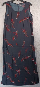 STUDIO Womens Multicolor Dress Size Medium Floral Long Sleeveless Pull-On Soft - Picture 1 of 9