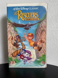 RARE Disney The Rescuers Down Under 1991 Black Diamond Movie VHS Clamshell #1142 - Picture 1 of 5