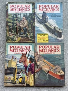 Vintage Popular Mechanics Magazine Lot Of 4 - 1946 - 1953 - Picture 1 of 7