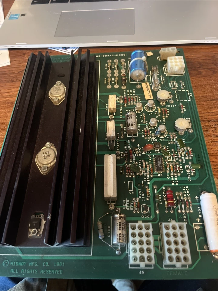 Midway Arcade Game Machine Power Supply Board A082-90412-C000 As-Is - Image 1 of 1
