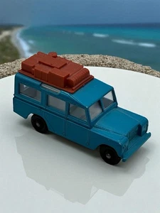 Lesney No.12 Land Rover Safari Blue Made in England Vintage Matchbox Series - Picture 1 of 6