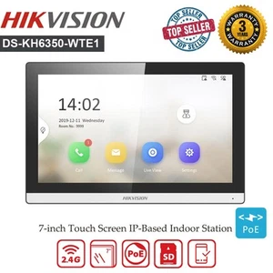 Hikvision DS-KH6350-WTE1 Video Doorbell Intercom System Home Touch Screen wifi - Picture 1 of 18