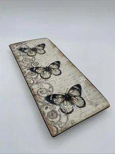 Gothic Schmetterling von Certified International 11" rechteckiges Jardin Serviertablett - Bild 1 von 12